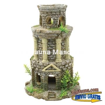 Decoracion torre ciudadela. Ornamento para acuarios. - Imagen 2