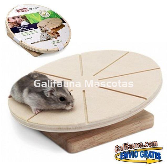 DISCO DE MADERA para Hamsters y pequeños roedores. - Imagen 1