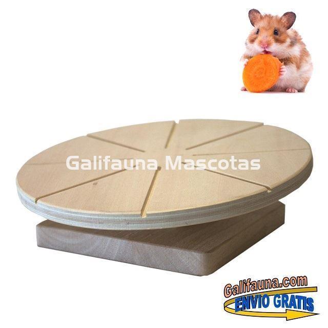 DISCO DE MADERA para Hamsters y pequeños roedores. - Imagen 2