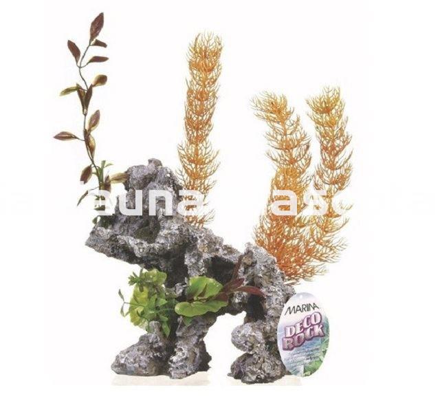 DOBLE Decoración GIGANTE rocas con plantas. Ornamento especial para acuarios grandes. - Imagen 2