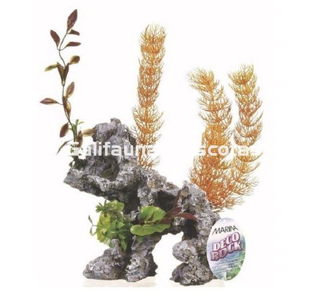 DOBLE Decoración GIGANTE rocas con plantas.  Ornamento especial para acuarios grandes. - Imagen 3