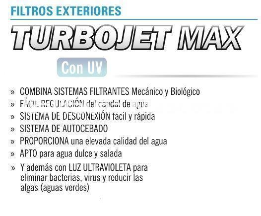 Filtro Ext Turbojet MAX con UV + Regalo Multiporax. Desde 300 l/h hasta 3100 l/h - Imagen 4