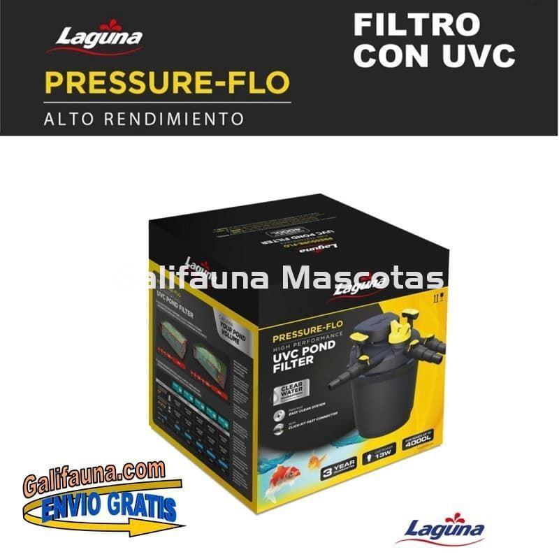 Filtro presurizado para estanque LAGUNA PRESSURE FLO UVC. Con un clarificador UVC incluído. - Imagen 2