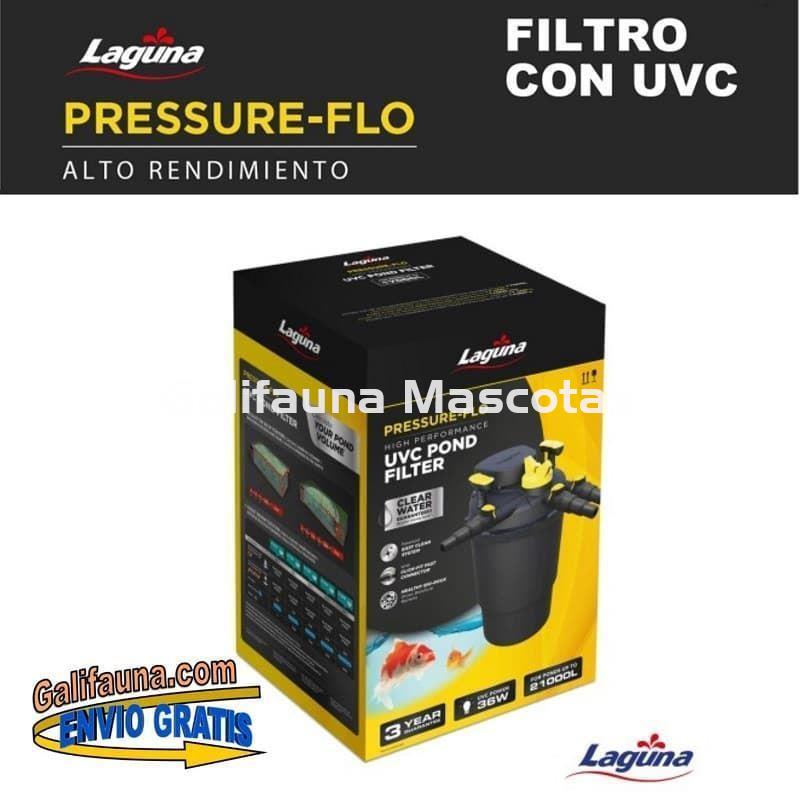 Filtro presurizado para estanque LAGUNA PRESSURE FLO UVC. Con un clarificador UVC incluído. - Imagen 6