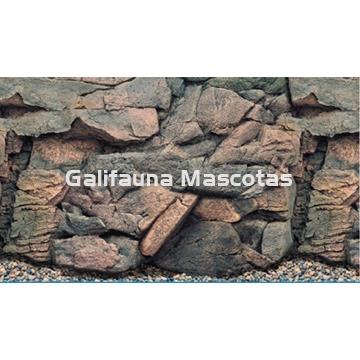 Fondo de acuario doble Rocas 3D / Plantas. Alto 49 cm. - Imagen 1