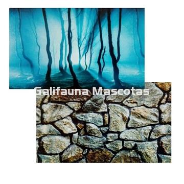 Fondo decorativo de acuario Penumbra / Rocas.  Alto especial. - Imagen 1