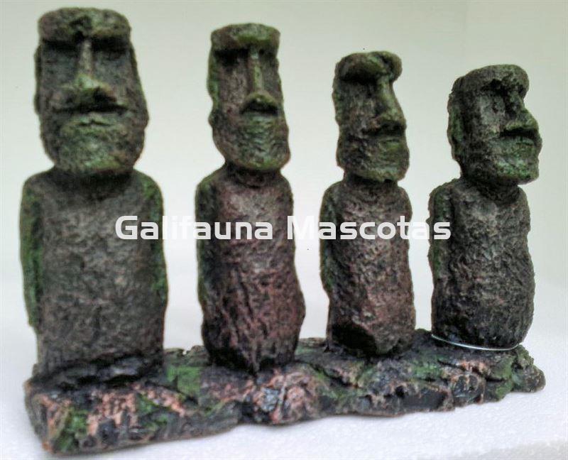 Gran decoración figuras de la isla de Pascua. - Imagen 1