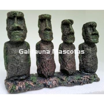 Gran decoración figuras de la isla de Pascua. - Imagen 1
