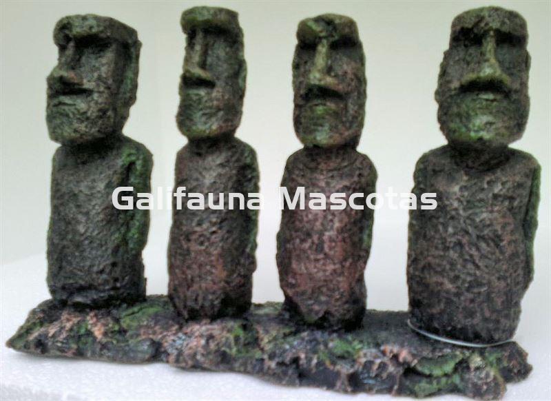 Gran decoración figuras de la isla de Pascua. - Imagen 3