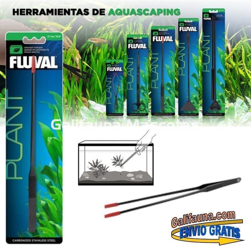 HERRAMIENTAS PARA AQUASCAPING FLUVAL PLANT: - PINZAS FORCEPS CON PUNTAS DE GOMA - - Imagen 1