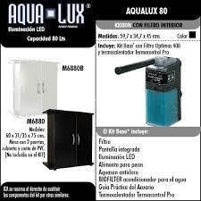 Kit Acuario Aqua-Lux 80 litros. Filtro optimus y Biopower. - Imagen 3