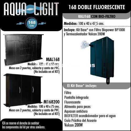 Kit acuario Aqualight 168 litros. Kit completo. - Imagen 2