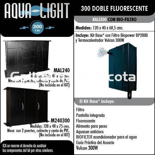 Kit acuario Aqualight 300 litros. Kit completo. - Imagen 2