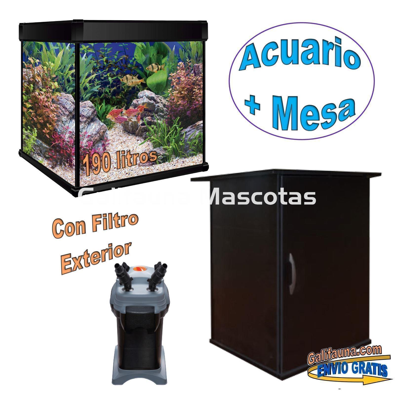 KIT ACUARIO de 190 litros AQUALUXPRO + MESA con filtro exterior - Imagen 3