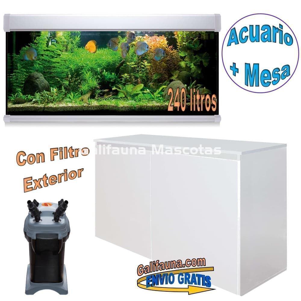 KIT ACUARIO de 240 litros AQUALUXPRO + MESA AQUA STAND - Imagen 2