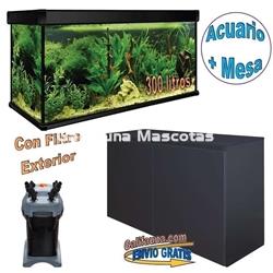 KIT ACUARIO de 300 litros AQUALUXPRO + MESA con filtro exterior - Imagen 2