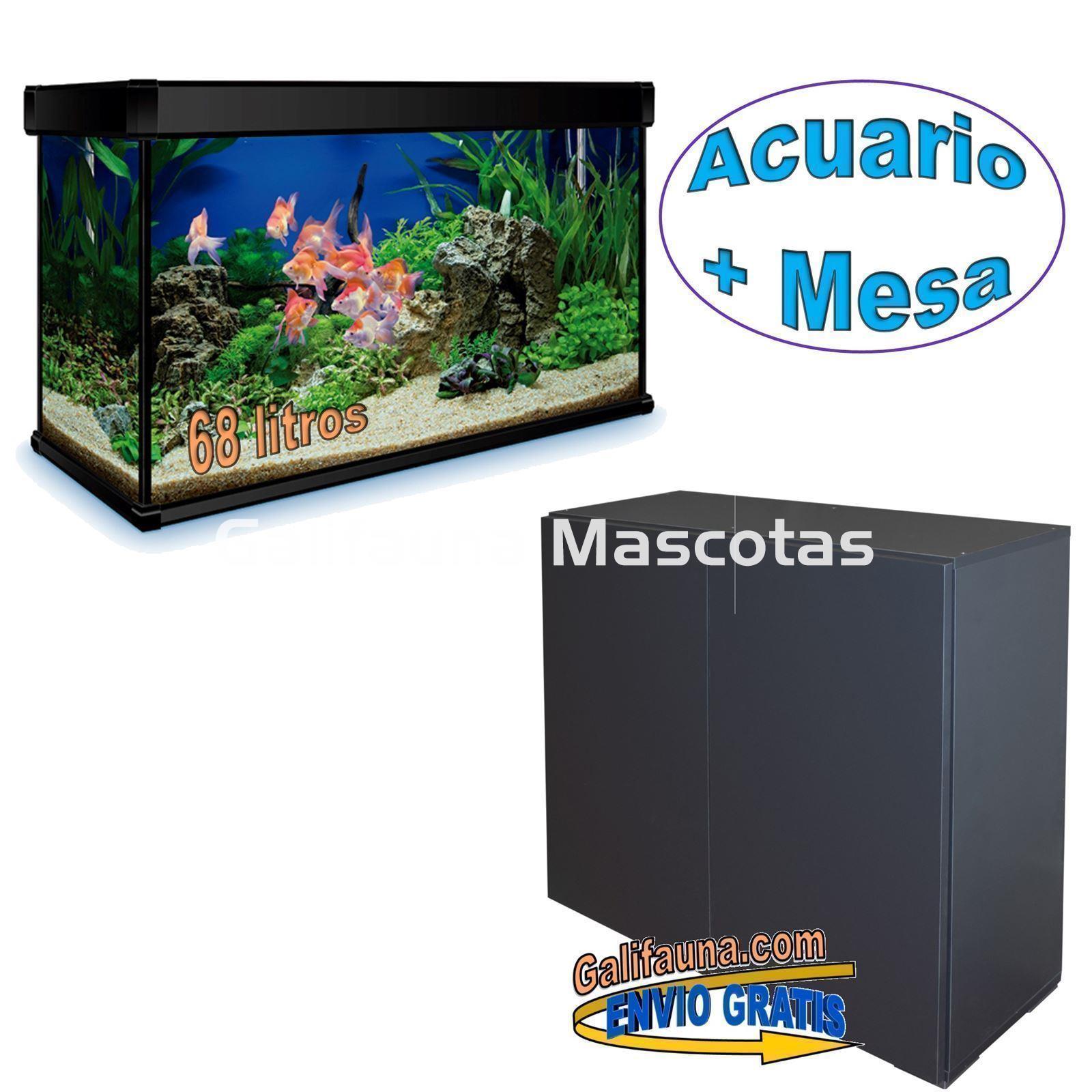 KIT ACUARIO de 68 litros AQUALUXPRO + MESA - Imagen 1