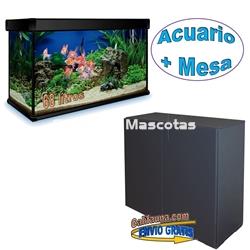 KIT ACUARIO de  68 litros AQUALUXPRO + MESA - Imagen 1