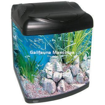 Kit Acuario Design 30 litros. Cubo con esquinas redondeadas - Imagen 1