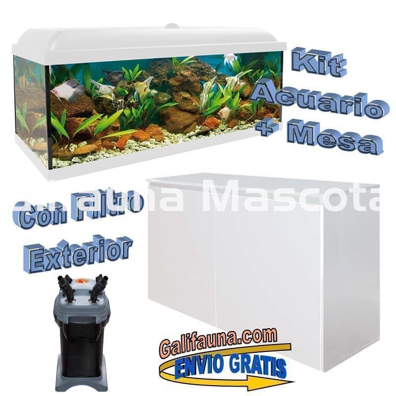 Kit acuario + Mesa Aqua-LED 240 litros. ACUARIO + MESA. - Imagen 1