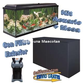Kit acuario + Mesa Aqua-LED 300 litros. ACUARIO + MESA. - Imagen 1