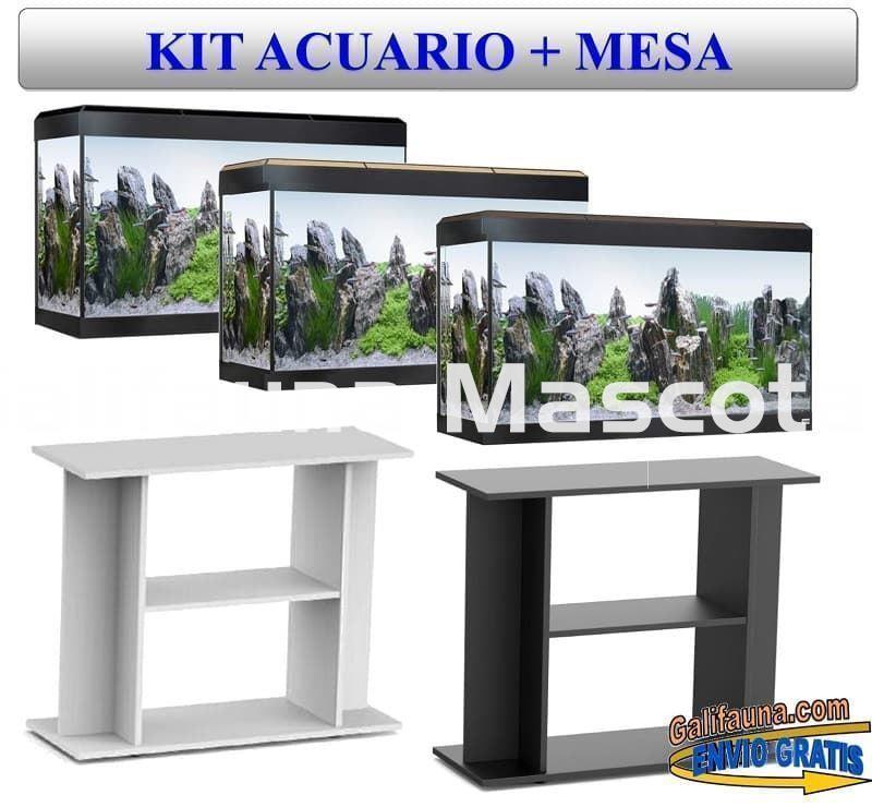 KIT ACUARIO + MESA MODELO LIBRERÍA FLUVAL ROMA 125 LED. - Imagen 1