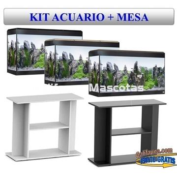 KIT ACUARIO + MESA MODELO LIBRERÍA FLUVAL ROMA 125 LED. - Imagen 1
