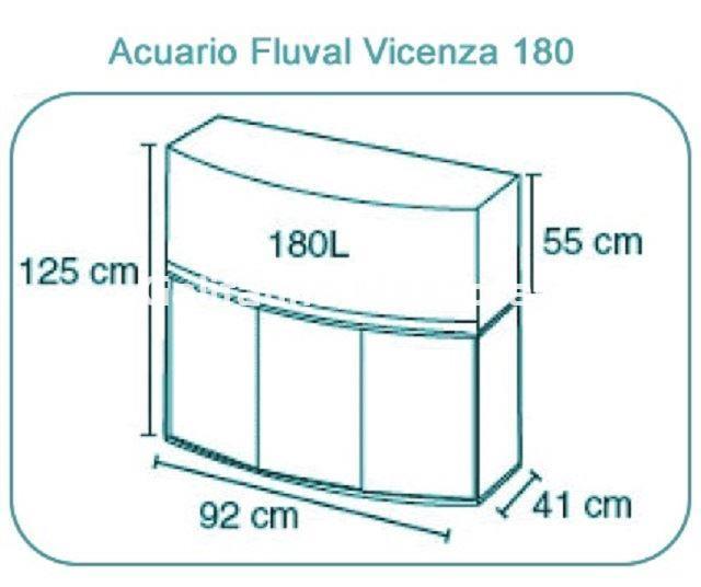 Kit acuario + mesa VICENZA 180 litros con frontal curvo. "Una ventana al mundo submarino". - Imagen 4