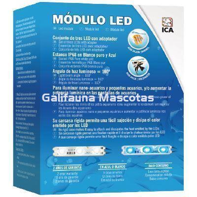 Kit mini tira 3 leds Azul en carcasa de aluminio ICA. - Imagen 4