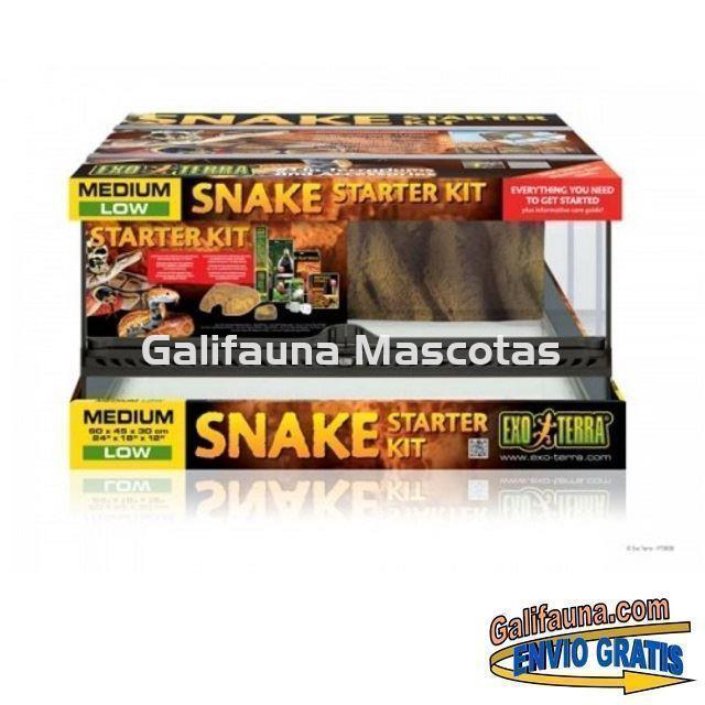 KIT Terrario SERPIENTE. Habitat diseñado para reptiles similares a las Serpientes. - Imagen 2