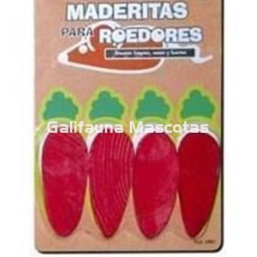 Maderitas masticables para roedores. 1 blister. - Imagen 1