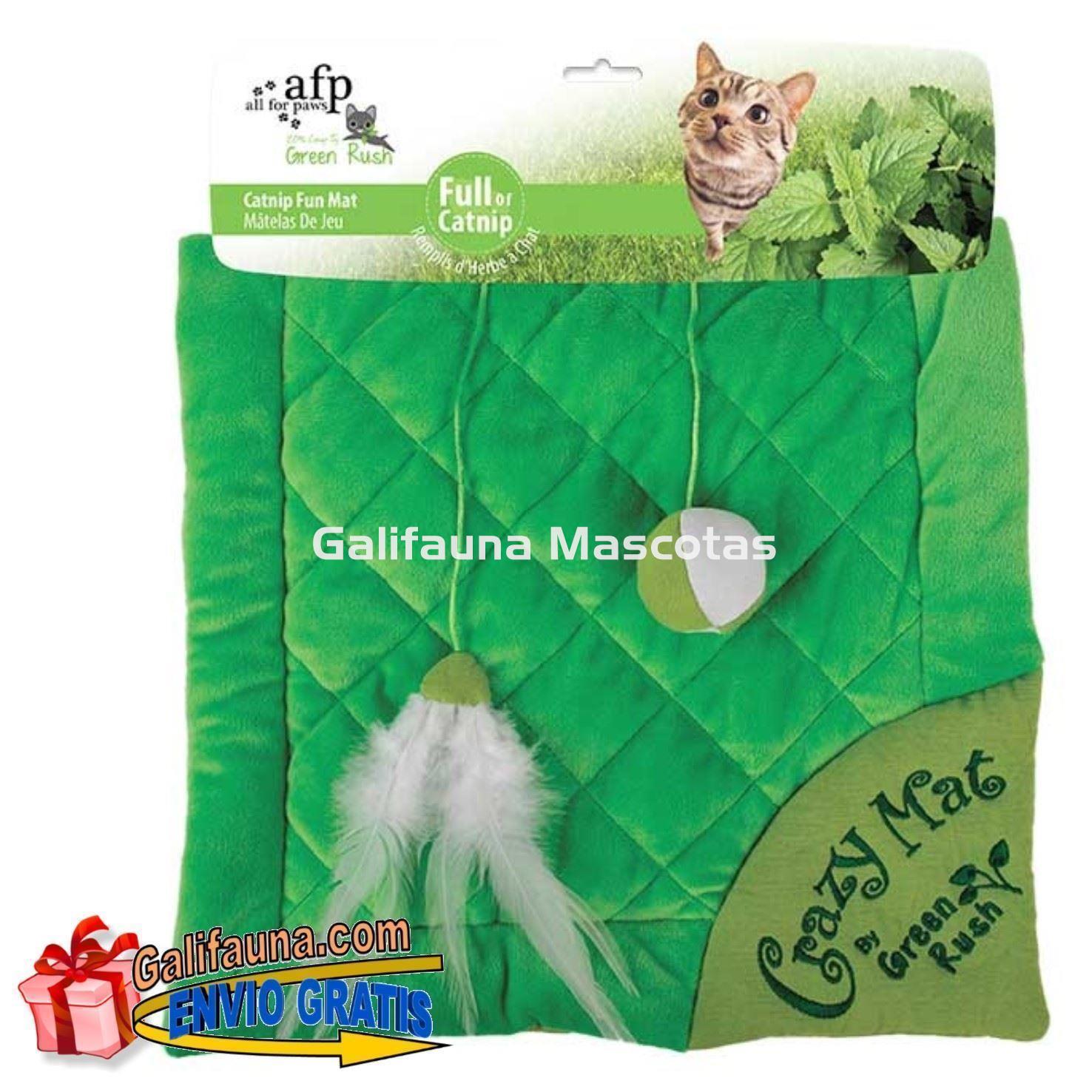 Manta cojín GREEN RUSH CATNIP especial gato de All for Paws CATIT - Imagen 2