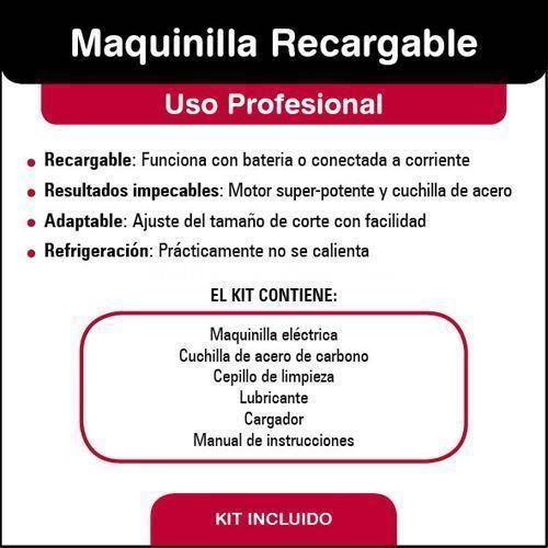 Maquinilla recargable para corte de pelo - Imagen 2