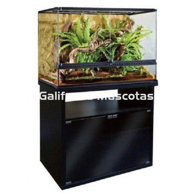 Mesa con puerta de cristal para Terrarios EXO TERRA. Mueble terrarios de 90.5 x 46.5 x 70.5 cm. - Imagen 2