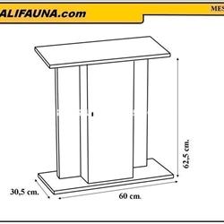 Mesa de acuario  60 x 30 cm. 45/70 litros aprox. Con puerta - Imagen 2