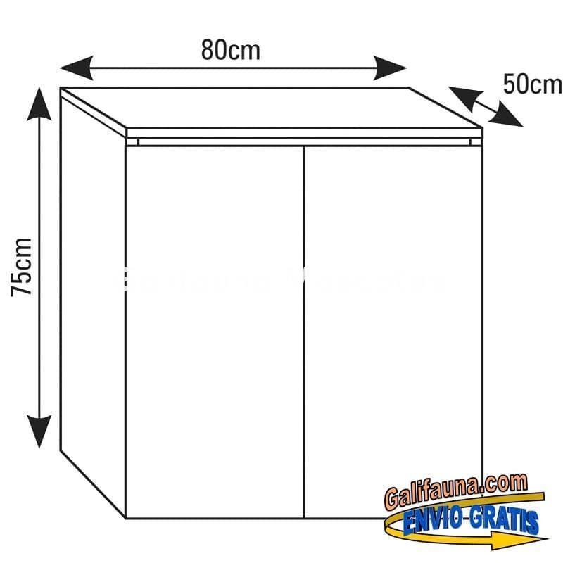 Mesa. Mueble para acuario de 50 cm de fondo. 80 x 50x75 cm. - Imagen 2