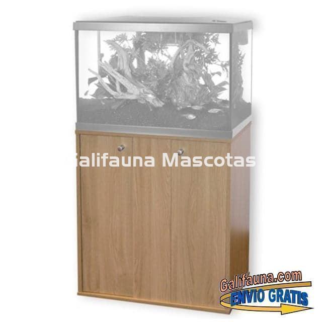 MESA Roble Marina Lux 75. Mueble para acuario de 61,4 x 32,2 x 67 cm. - Imagen 2