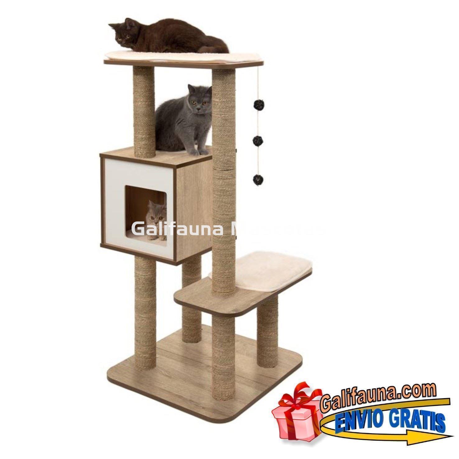 Mueble Rascador Grande para gatos V-HIGH BASE VESPER - Imagen 2