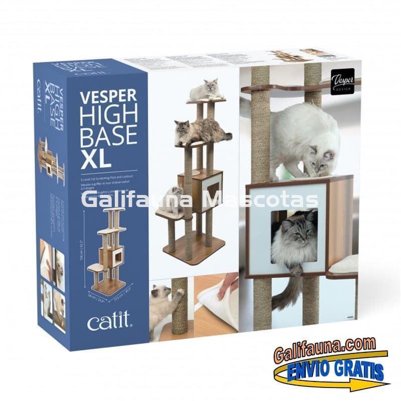 Mueble Rascador para gatos HIGH BASE XL. El rascador más alto. - Imagen 2