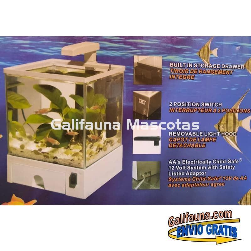 Nano acuario Aqua Box 5.5 litros. Iluminación y filtro incluidos. - Imagen 5