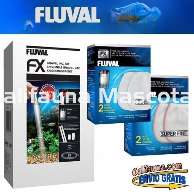 Pack ASPIRADORA DE GRAVA GRAVEL VAC FX FLUVAL + 4 bolsas de repuesto. Sifón para filtros FLUVAL FX. - Imagen 1