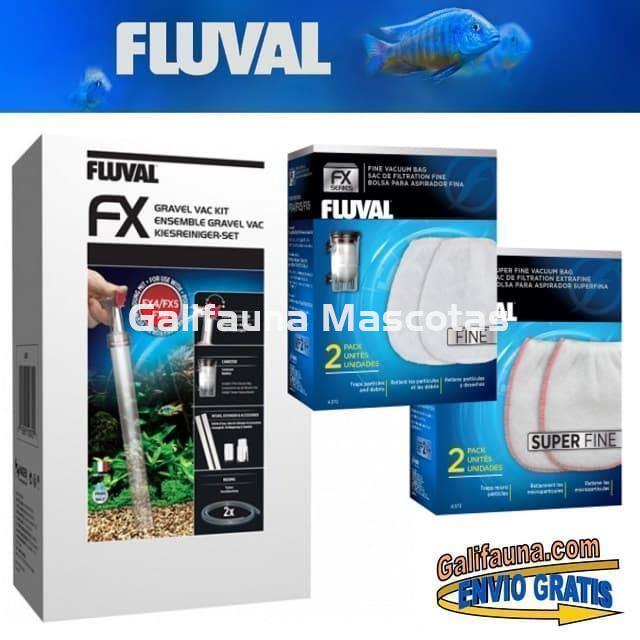 Pack ASPIRADORA DE GRAVA GRAVEL VAC FX FLUVAL + 4 bolsas de repuesto. Sifón para filtros FLUVAL FX. - Imagen 1