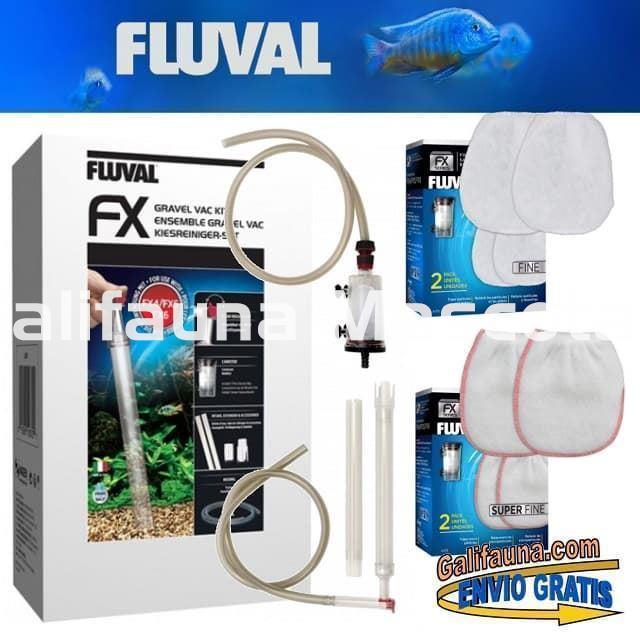 Pack ASPIRADORA DE GRAVA GRAVEL VAC FX FLUVAL + 4 bolsas de repuesto. Sifón para filtros FLUVAL FX. - Imagen 2
