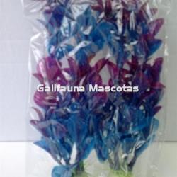 Pack de 2 Plantas de plástico 11 cm. para acuario. Decoración Acuarios. - Imagen 1