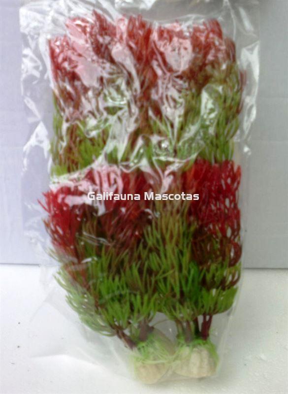 Pack de 2 Plantas de plástico 11 cm. para acuario. Decoración Acuarios. - Imagen 3