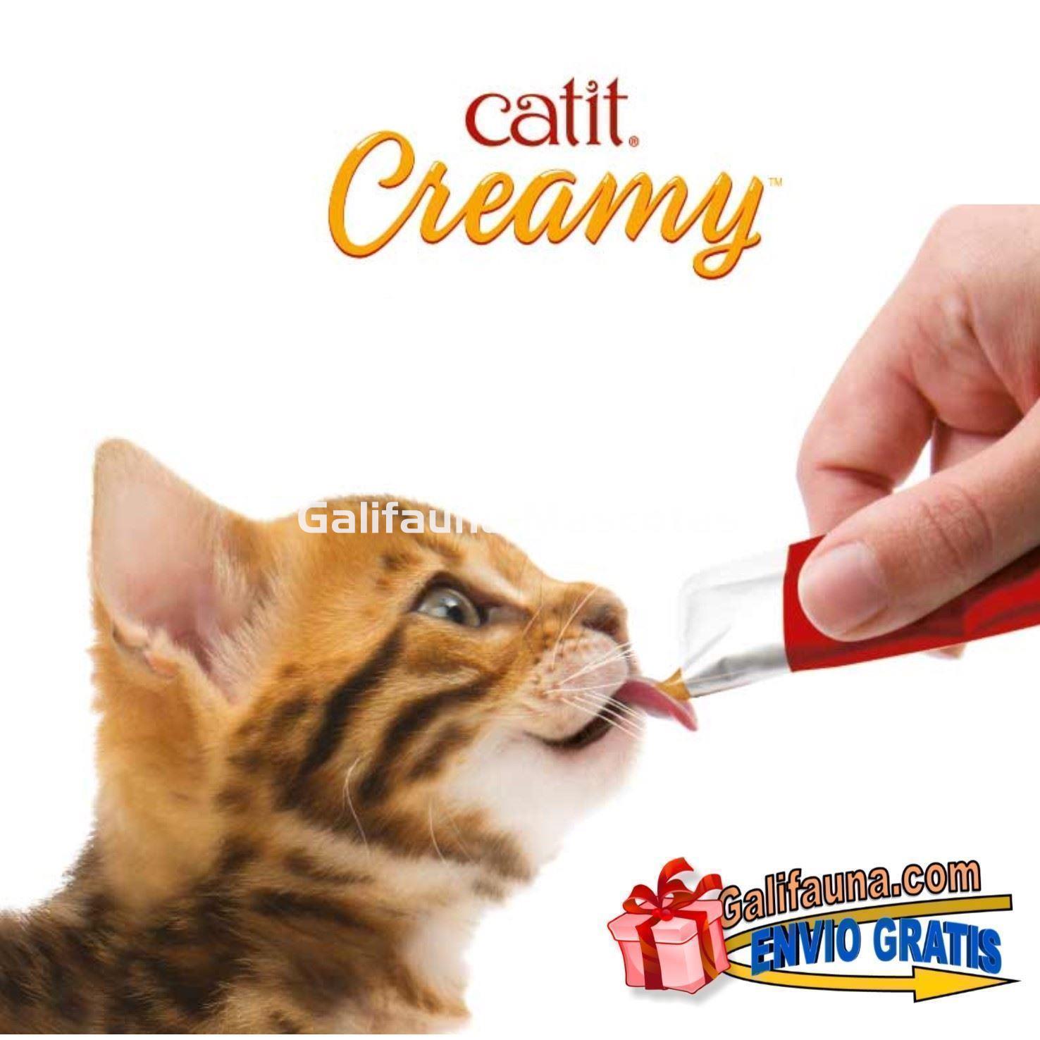 Pack de 48 Snacks CATIT CREAMY SNACK CREMOSO de ATUN. - Imagen 1