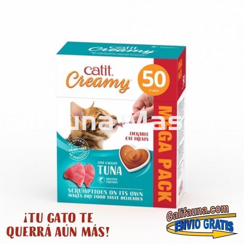 Pack de 50 Snacks CATIT CREAMY SNACK CREMOSO de ATUN. - Imagen 2