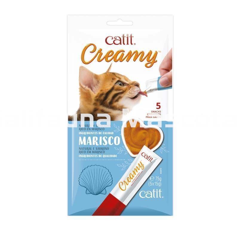 Pack de 60 Snacks CATIT CREAMY SNACK CREMOSO de Marisco. - Imagen 2