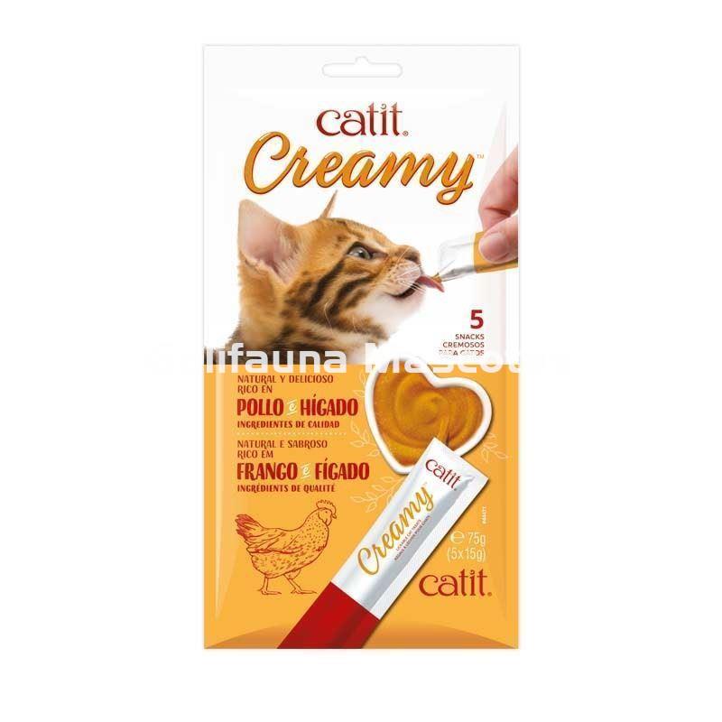 Pack de 60 Snacks CATIT CREAMY SNACK CREMOSO de Pollo e Higado. - Imagen 2