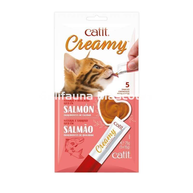 Pack de 60 Snacks CATIT CREAMY SNACK CREMOSO de Salmon. - Imagen 2